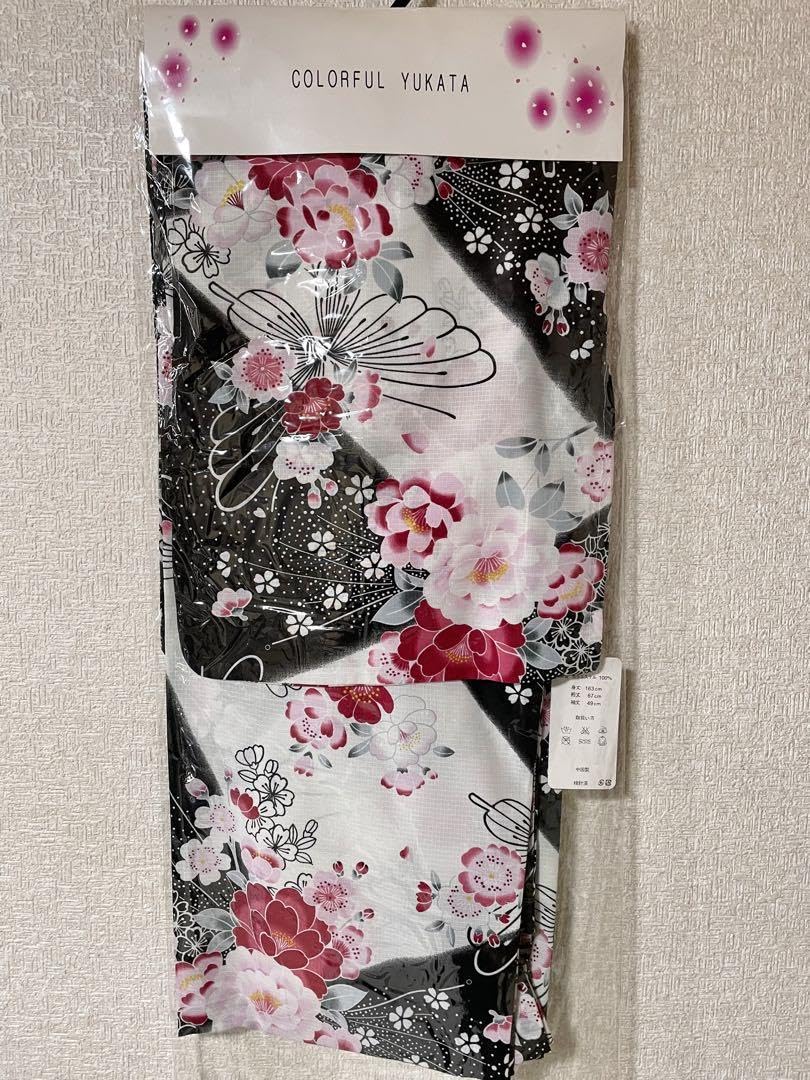 赤地 蝶模様 浴衣 153〜170cm 赤地 蝶模様 浴衣 153〜170cm